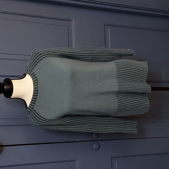Smartwool Sweaters - Smartwool hi-low hem ribbed raglan sleeve sweater grey blue crewneck sz small